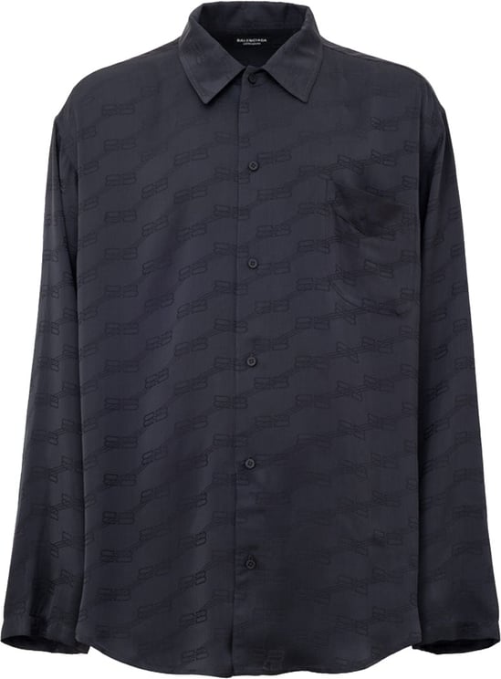 Balenciaga Balenciaga Allover Logo Over Homewear Shirt