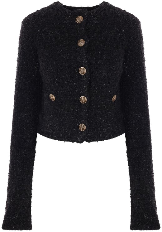 Balenciaga Balenciaga Crop Bouclé Cardigan