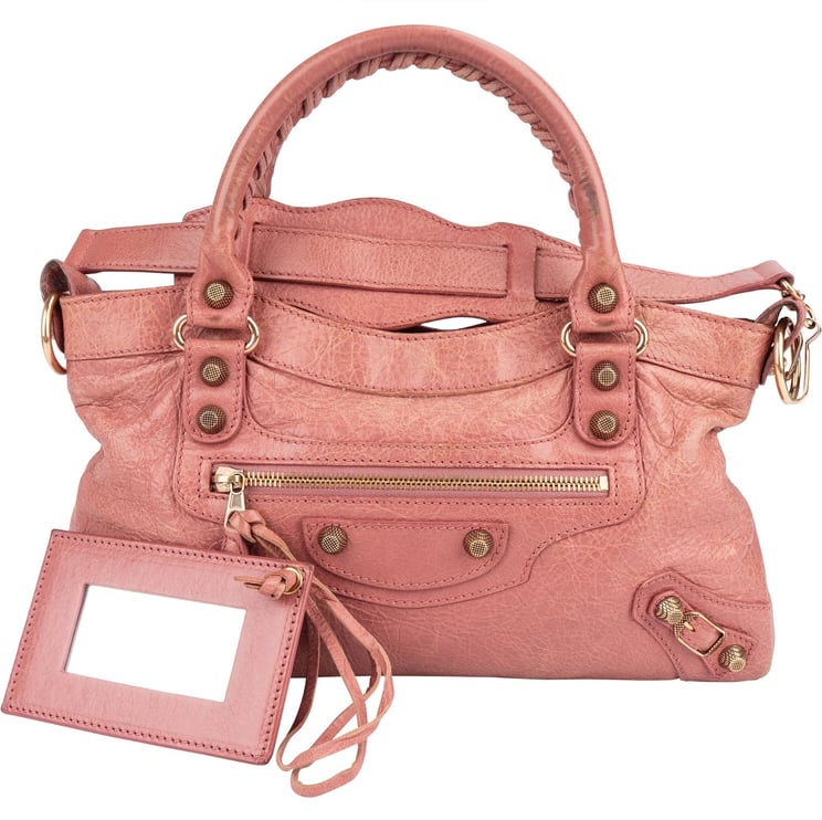 Balenciaga Balenciaga Pink Leather Small City Handbag