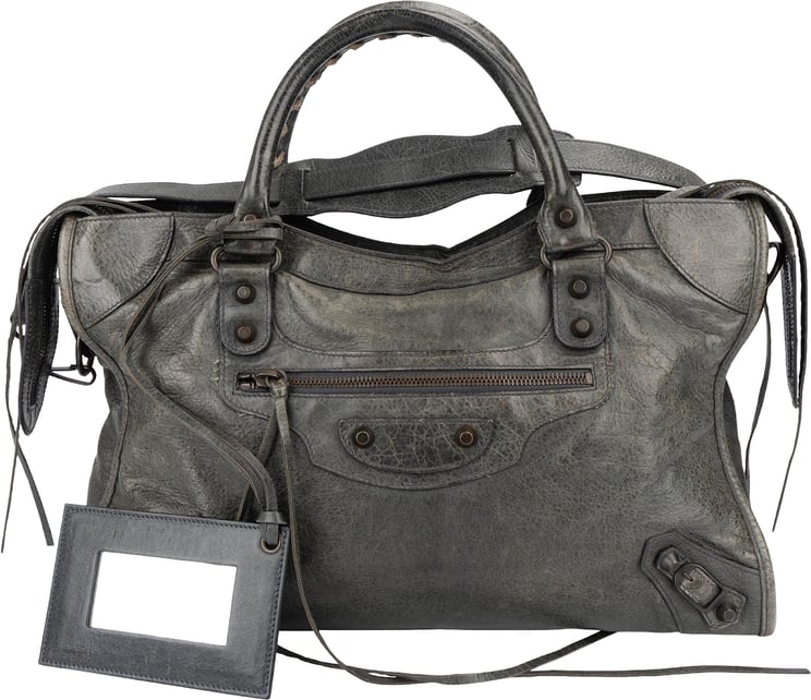 Balenciaga Balenciaga Dark Green Leather Classic City Handbag