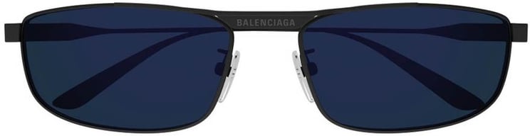 Balenciaga Bb0451S Tag 3.0 Linea Everyday Matte Gray Metal Rectangular Sunglasses