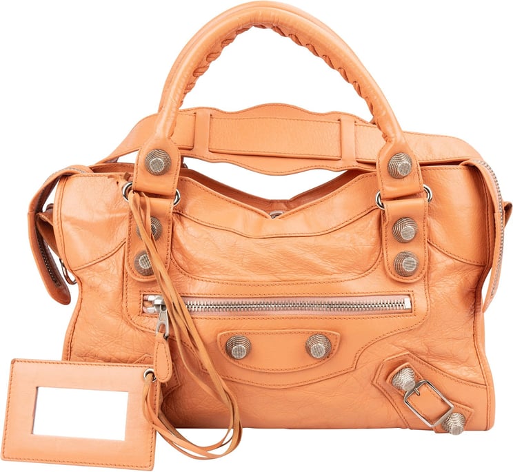 Balenciaga Balenciaga Orange Leather City Handbag