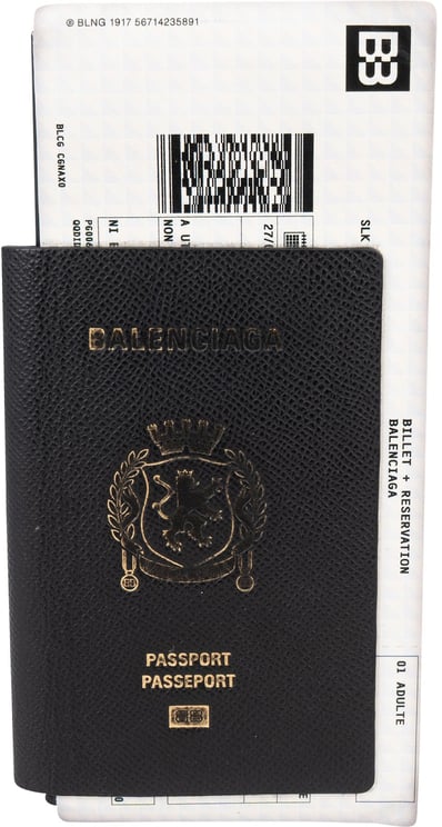Balenciaga Balenciaga Leather Passport Holder Wallet