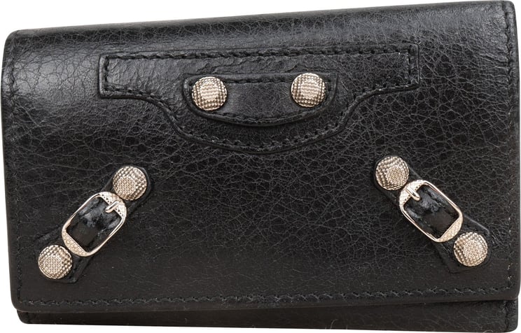 Balenciaga Balenciaga Black Leather Classic Key Holder