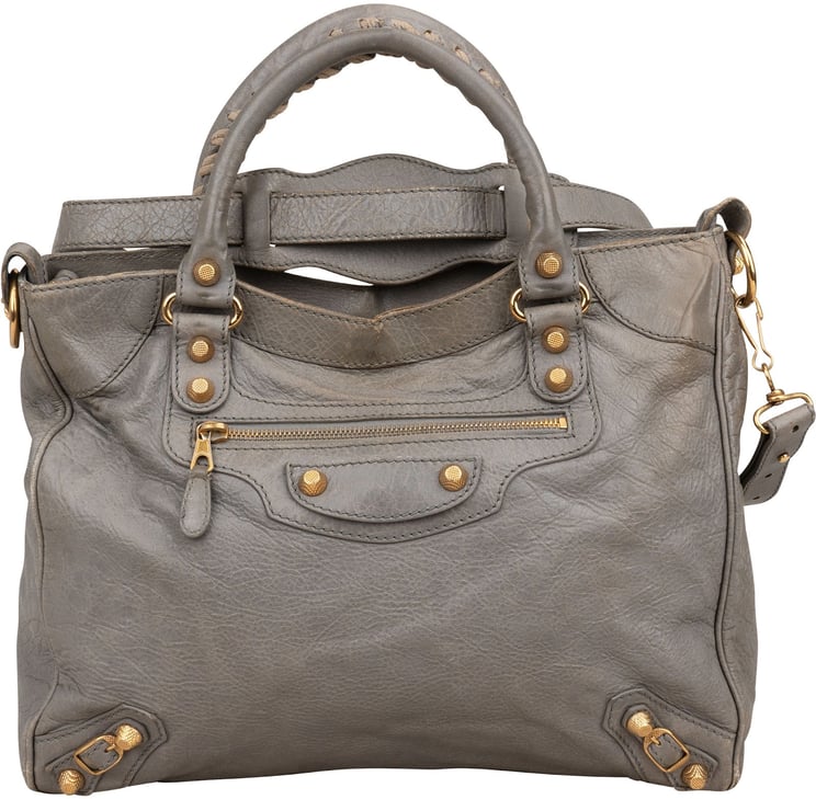Balenciaga Balenciaga Grey Leather City Jumbo Handbag