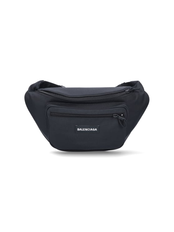 Balenciaga Black Explorer Streamlined Belt Bag