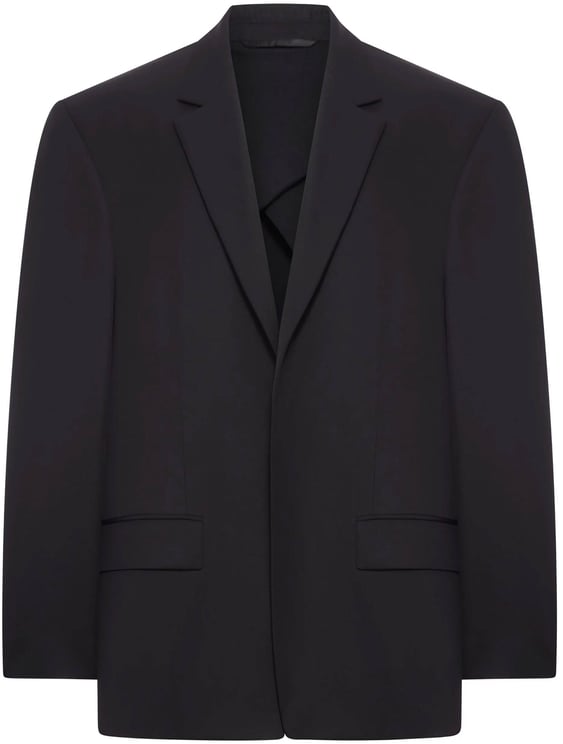 Balenciaga Black Hybrid Tailored Structured Blazer