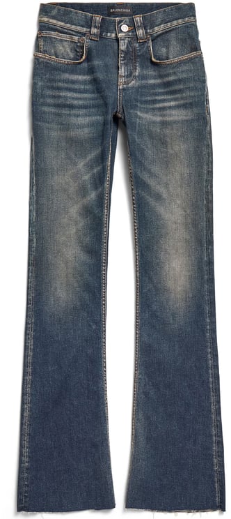 Balenciaga Blue Bootcut Faded Denim Jeans