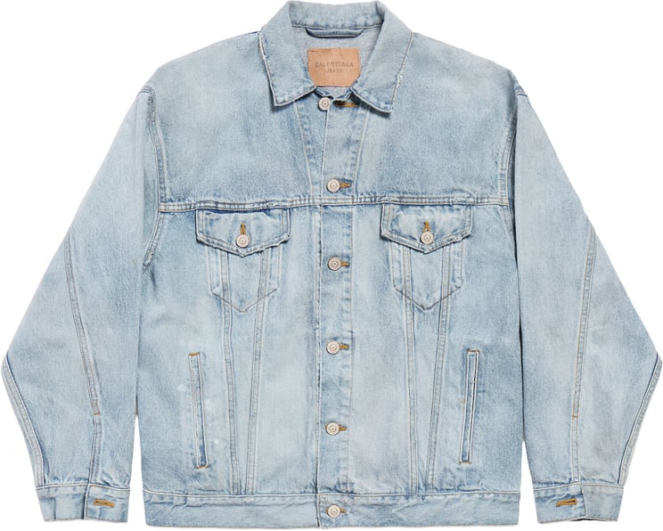 Balenciaga Light Wash Regular Back Patch Jacket