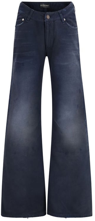 Balenciaga Balenciaga Blue Cotton Flared Jeans