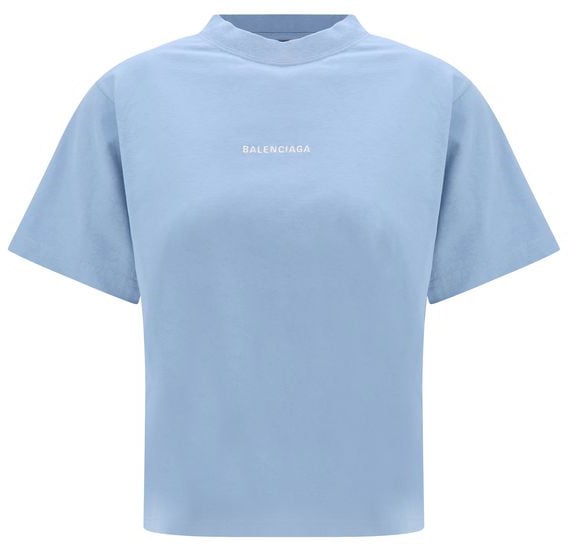 Balenciaga Balenciaga Blue Cotton T-Shirt