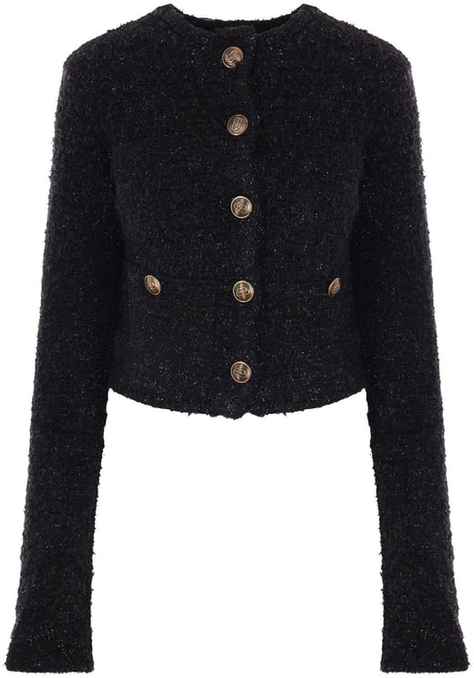 Balenciaga Balenciaga Crop Bouclé Cardigan