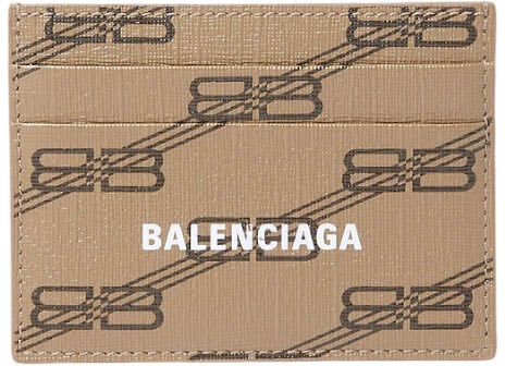 Balenciaga Porta carte logato beige