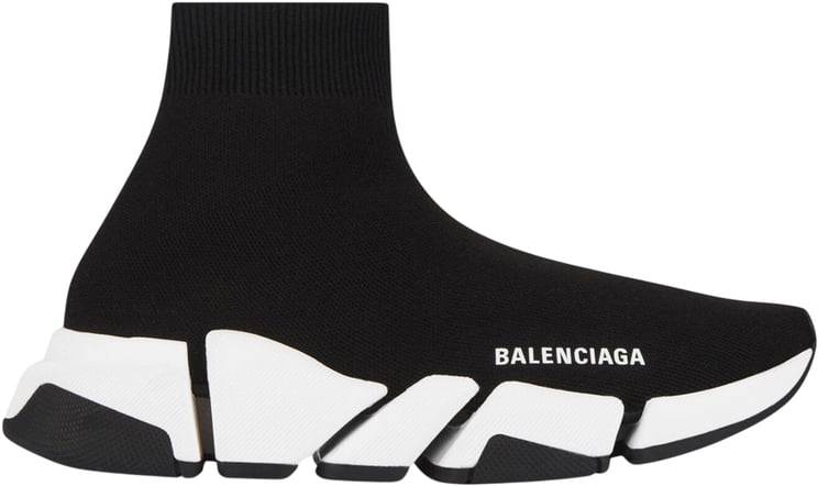 Balenciaga Sneakers Speed 2.0 in nero Con Suola Bicolore
