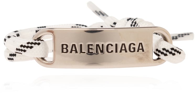 Balenciaga Logo Plate Bracelet
