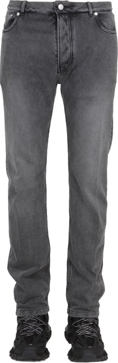 Balenciaga Traditional Fit Jeans with Patch Logo Detail