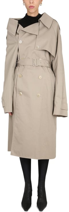 Balenciaga "Off The Shoulder" Trench