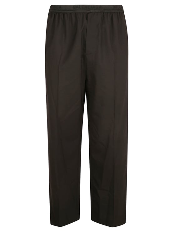 Balenciaga Relaxed-Fit Black Trousers with Tailored Finish