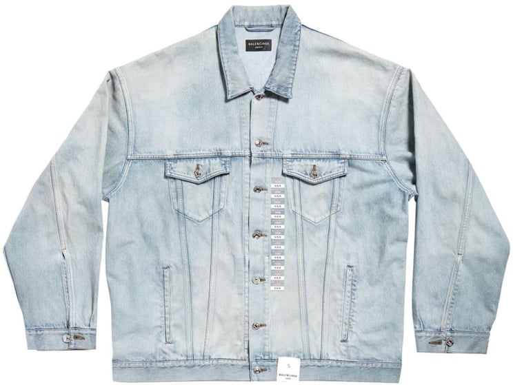 Balenciaga Coats Clear Blue