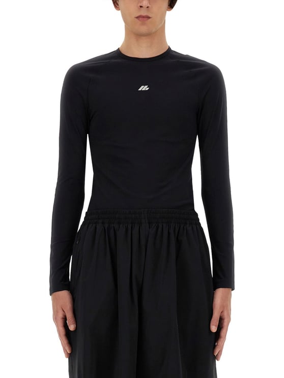 Balenciaga Slim Fit Top with Logo Detail