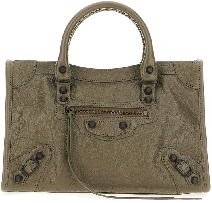 Balenciaga Balenciaga Military green leather small Le City handbag