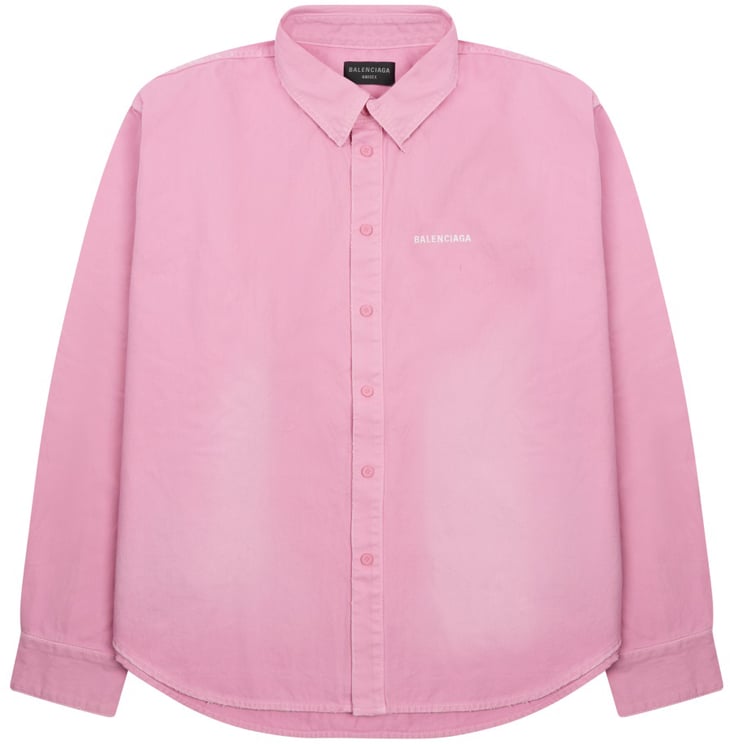 Balenciaga Large-Fit Cotton Shirt With Subtle Logo Detail