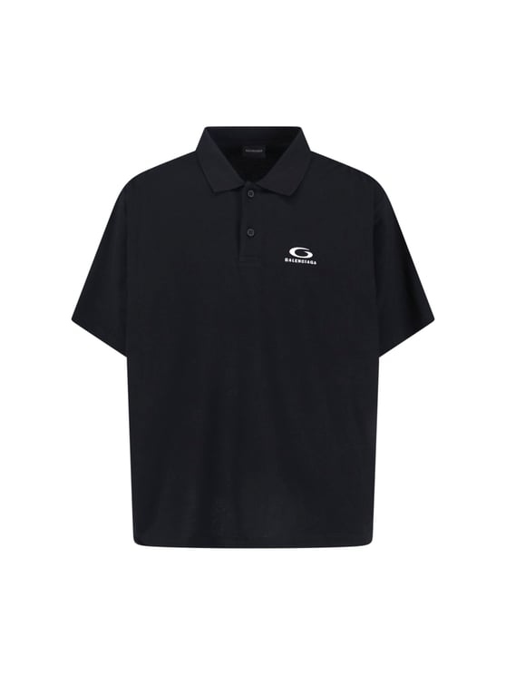 Balenciaga "Laurel" Polo – Black