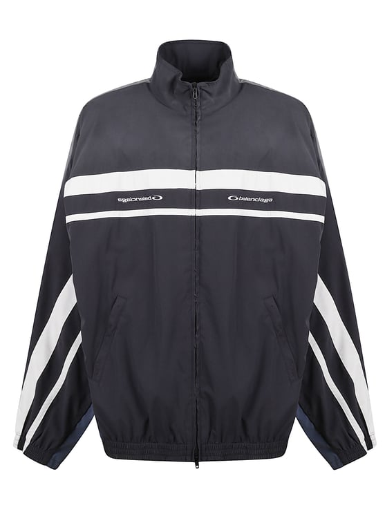 Balenciaga High-Neck Technical Polyester Jacket