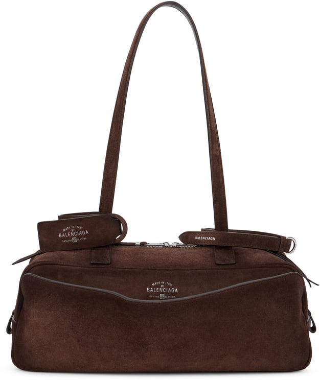 Balenciaga Bowling bag Carrie small in suede leather