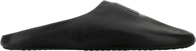 Balenciaga Minimalist Black Mule Slipper in Calf Leather