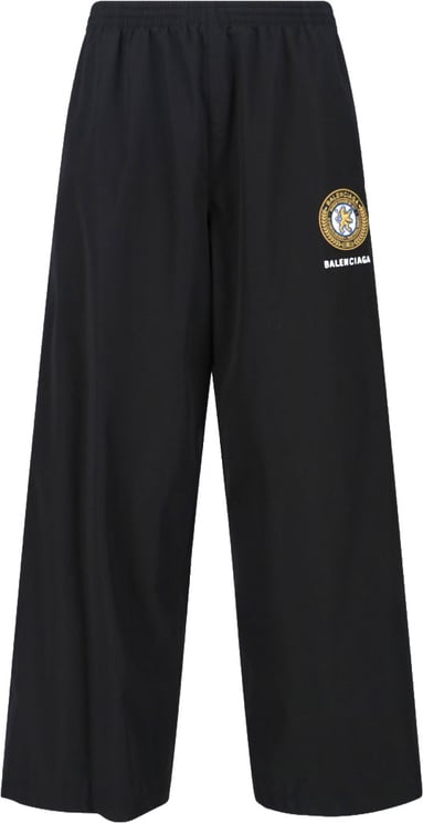 Balenciaga Wide-Leg Trousers With Zippered Pockets
