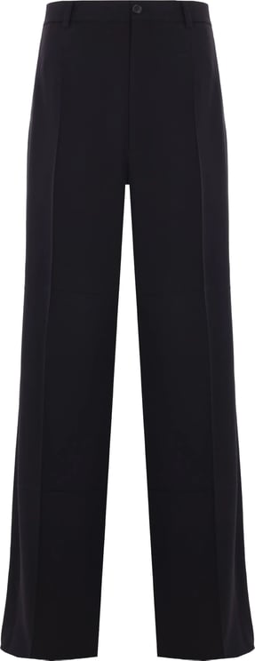 Balenciaga Black Tailored Wide-Leg High-Waisted Pants