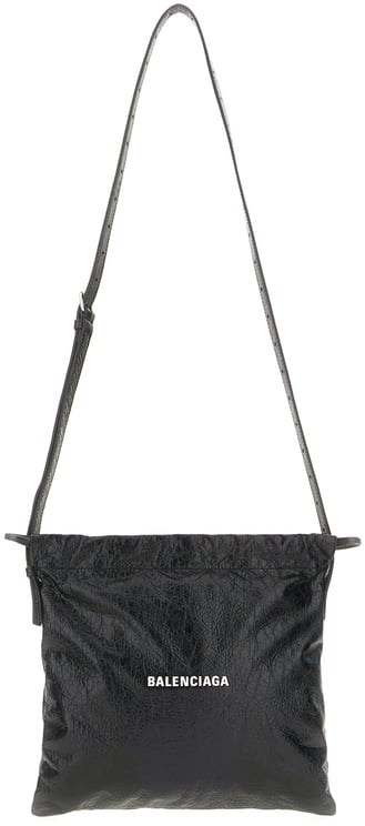 Balenciaga Balenciaga Black leather medium Dust Pouch crossbody bag