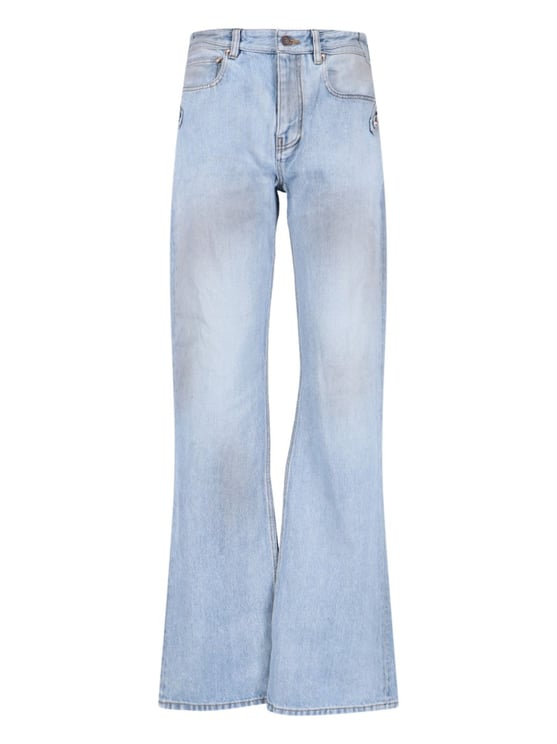 Balenciaga Straight-Leg Blue Denim Jeans With Traditional Five-Pocket Styling