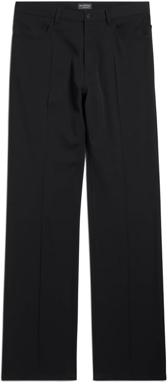 Balenciaga Black Tailored Straight-Leg Structured Pants