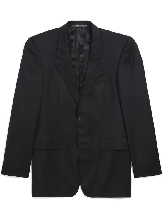 Balenciaga Dark Standard Tailored Structured Wool Jacket