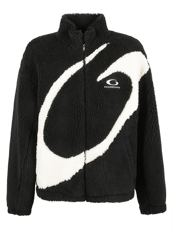 Balenciaga Contemporary Oversized Jacket With Graphic Motif