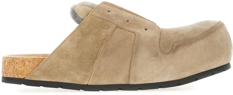 Balenciaga Balenciaga Dove grey suede Dumbo slippers