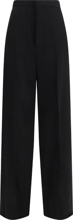 Balenciaga Black Tuxedo Wide-Leg High-Waisted Pants