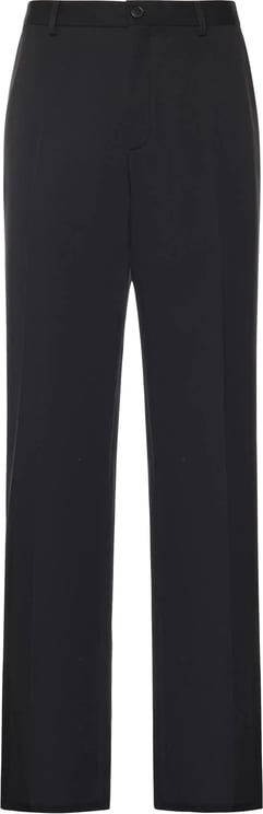 Balenciaga Black Tuxedo Tailored Straight-Leg Pants