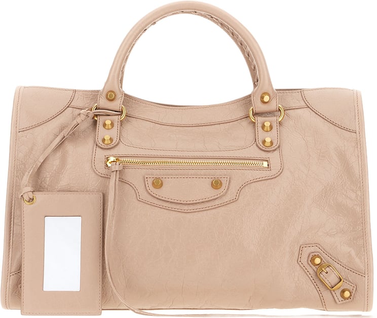 Balenciaga Balenciaga Powder pink leather medium Le City handbag