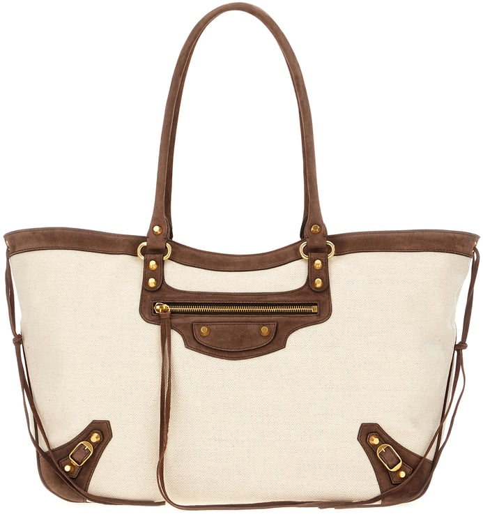 Balenciaga Balenciaga Sand canvas medium Le City shoulder bag