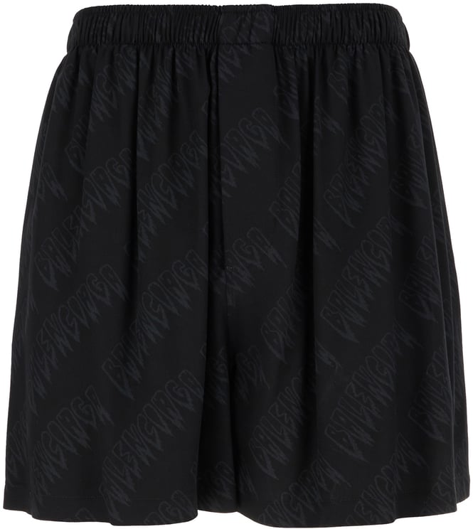 Balenciaga Balenciaga Black viscose bermuda shorts