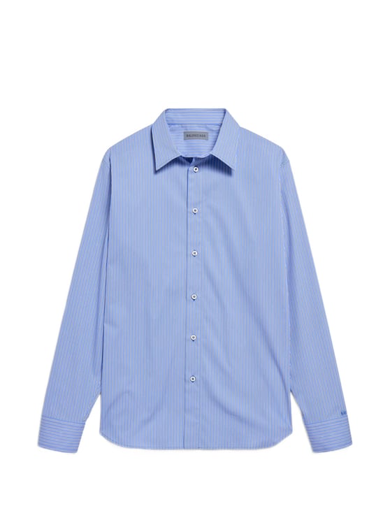 Balenciaga Striped Poplin Cotton Shirt