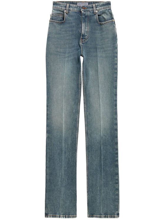 Balenciaga Medium Blue High Waist Slim Jeans