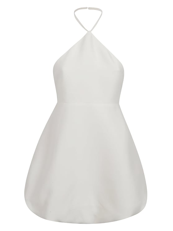 Balenciaga Sculptural Peplum Mini Dress with Removable Halter Neckline