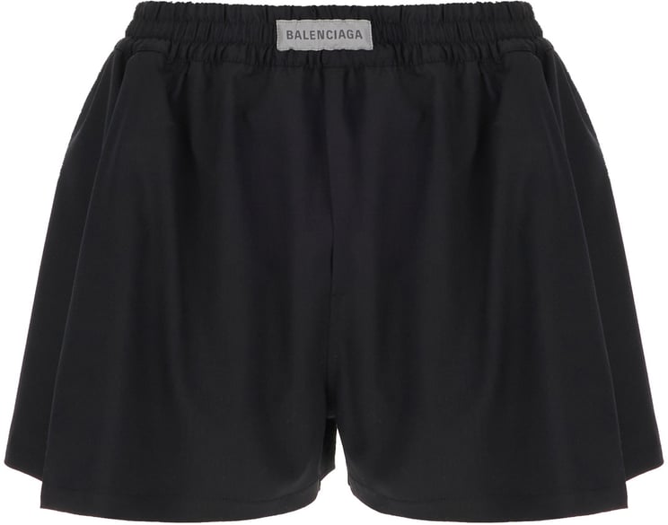 Balenciaga Balenciaga Black wool blend shorts