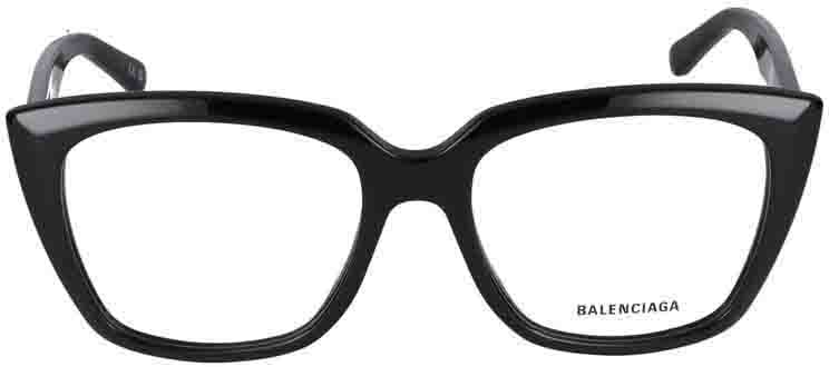Balenciaga Eyeglasses BB0062O 001 black black transparent 53/18/140