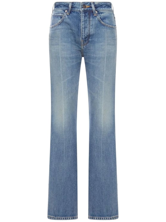 Balenciaga Straight Slim Leg Jeans with Classic Five-Pocket Design