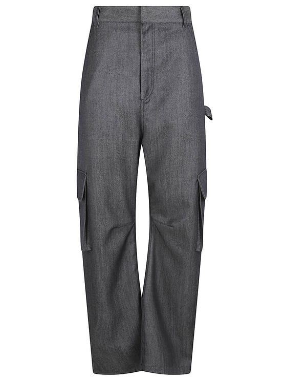 Balenciaga Black Relaxed Wide-Leg Multi-Pocket Cargo Pants